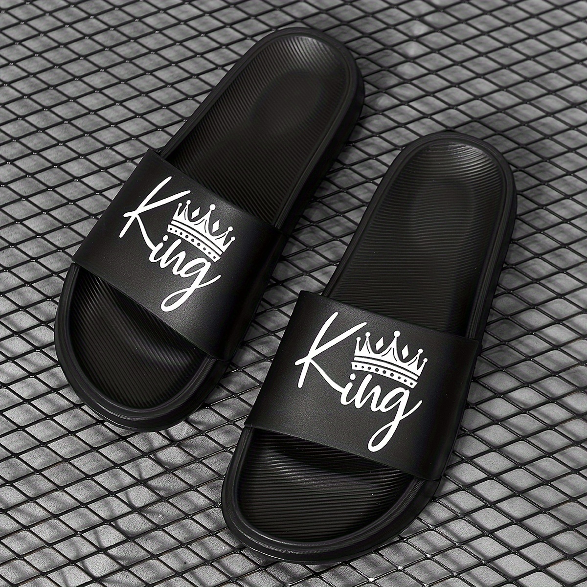 

Graphic Slides - Unisex , -on, Round Toe Pvc , Eva & Insole, , & Use