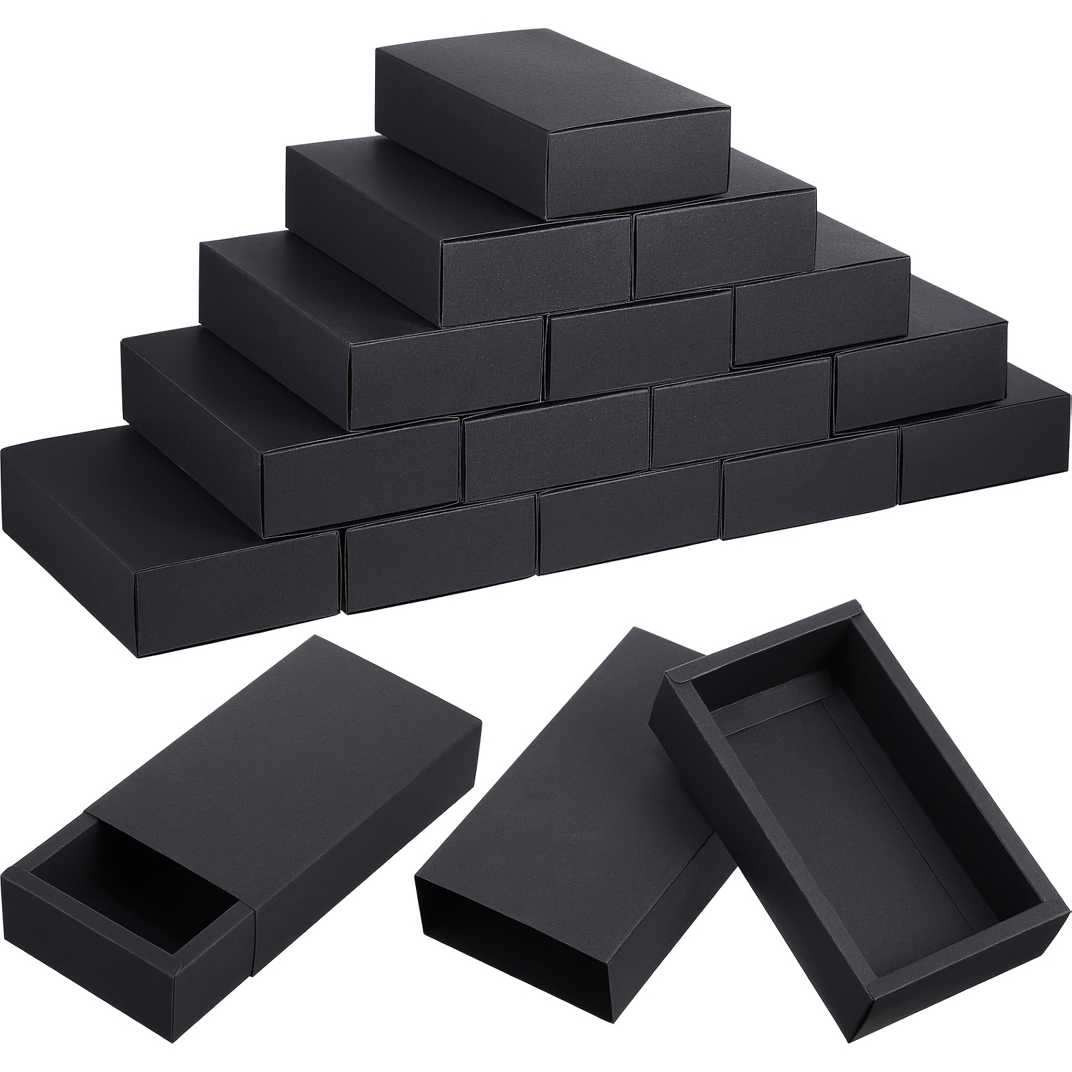 TEMU 15pcs Paper Drawer Box, Mini Crafts Cardboard Gift Boxes For Business And Soap Jewelry Candy Wedding Party Favors Present Packaging Organizer