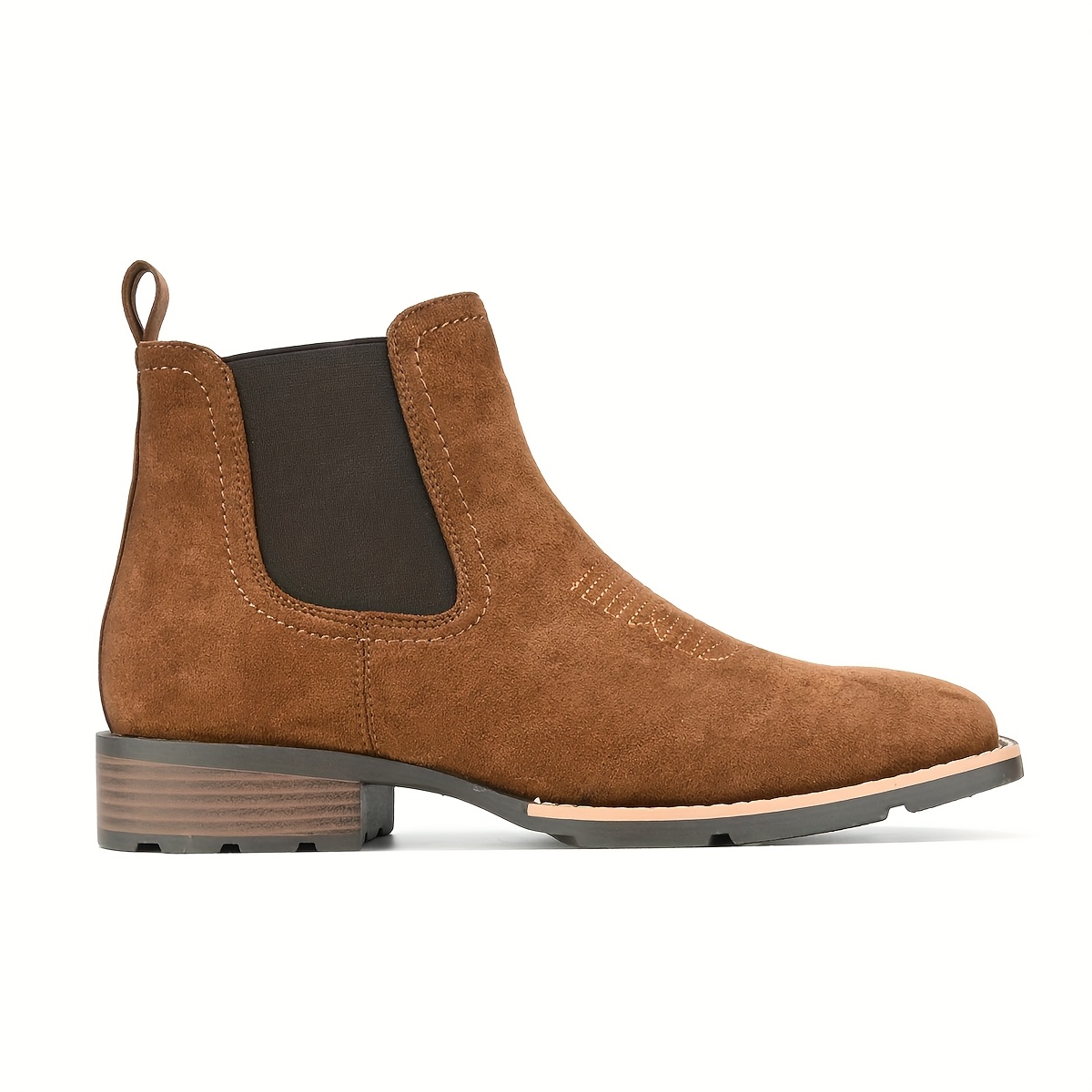 mens british toe chelsea ankle boots slip short - Temu