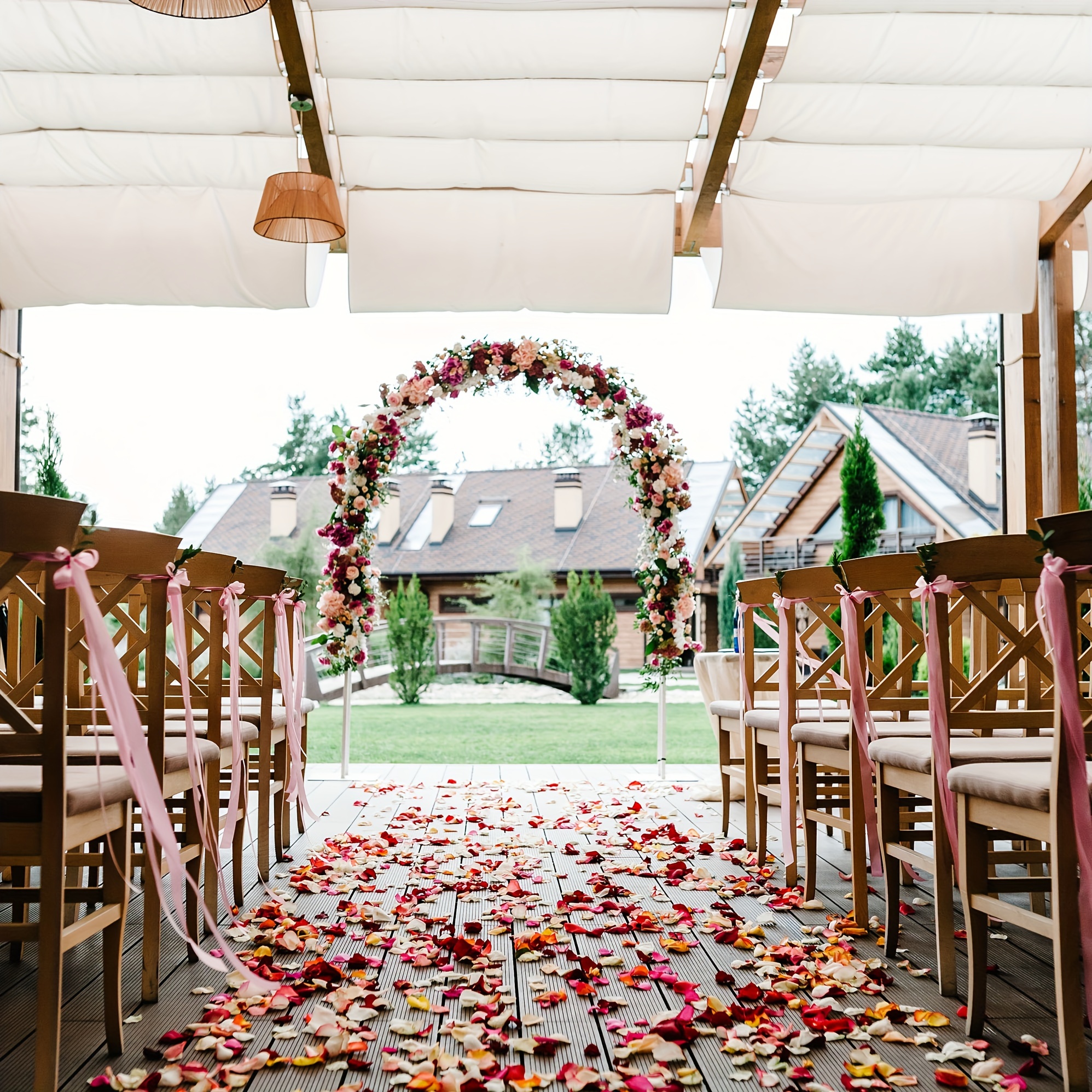 

1000 Pieces Artificial Fake Rose Petals Wedding Party Decorations