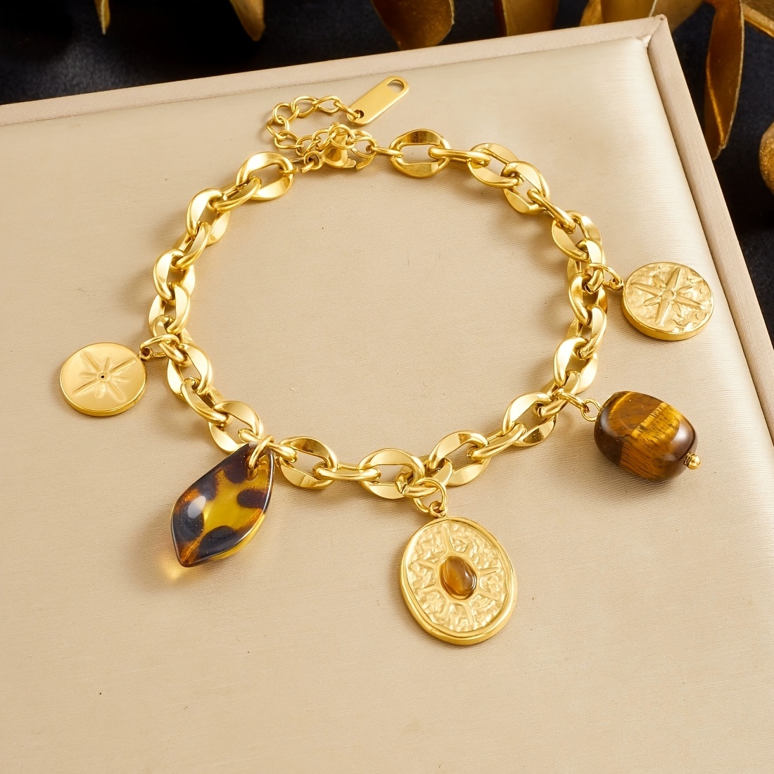 E-shop Europäisches amerikanisches grenzüberschreitendes strapazierfähiges Vintage-Armband aus Edelstahl mit kubanischer Kette, ovalem