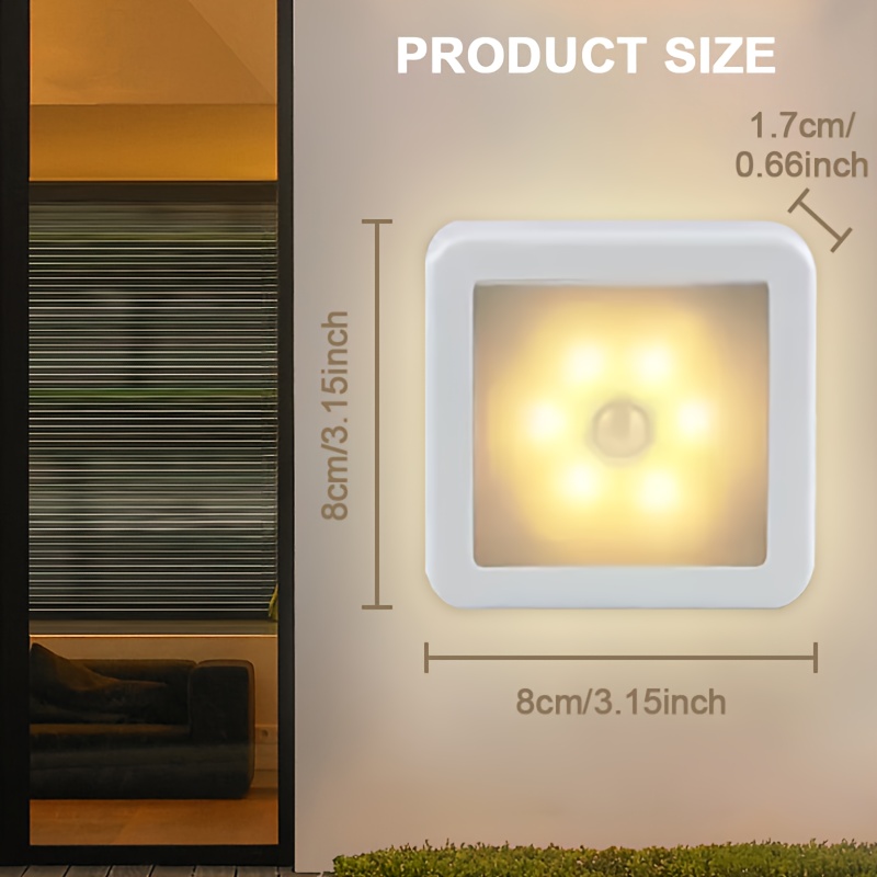 LED Night Light with Motion Sensor for Bathroom & Aisle