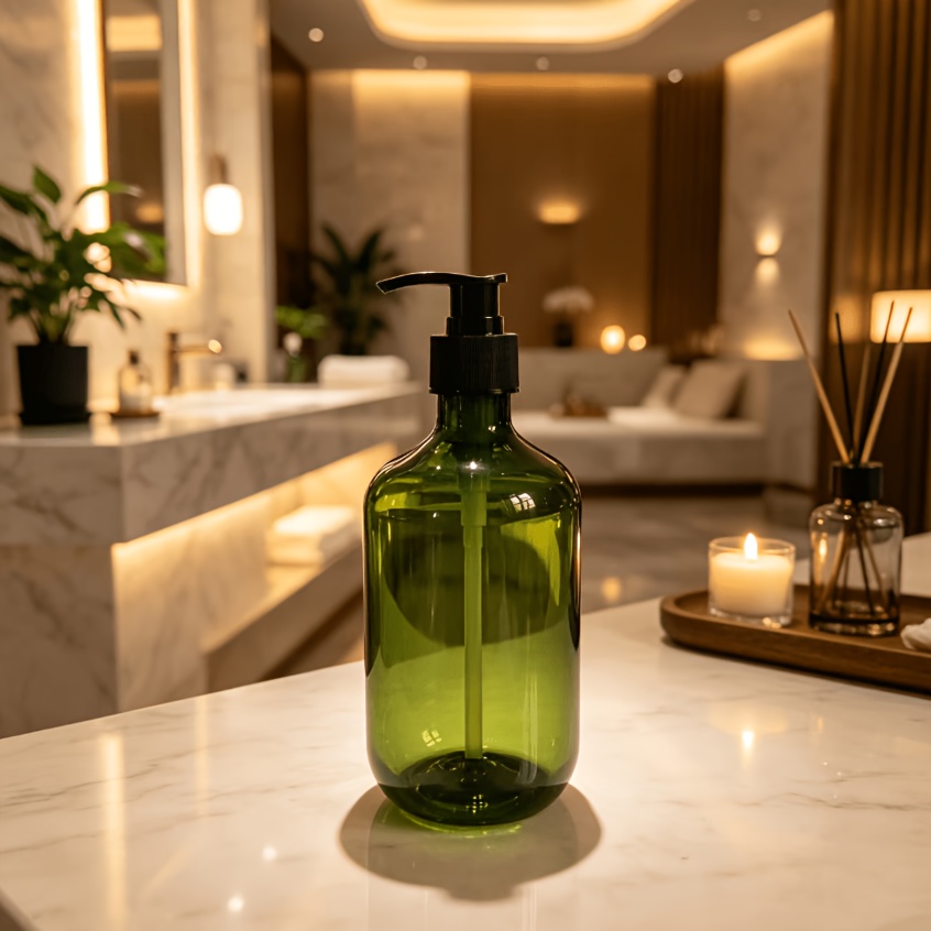 TEMU 1 Pompe Distributeur Cosmétique Rechargeable, Universelle /les Voyages/l'Hôtel, Flacon Distributeur de Liquide à Pompe Bec de Canard Polyvalent,