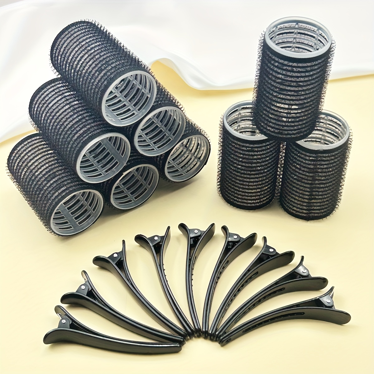 E-shop 18-teiliges Set manuelle Lockenwickler für Damen, für die Erstellung von welligen Frisuren, Styling-Tools, High Crown Frisuren,