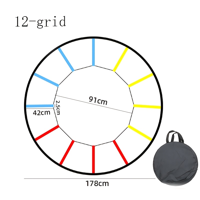 TEMU Échelle d' circulaire à 9 ou 12 marches, échelle circulaire de à la vitesse avec un sac de rangement gratuit, échelle d'entraînement d' pour le