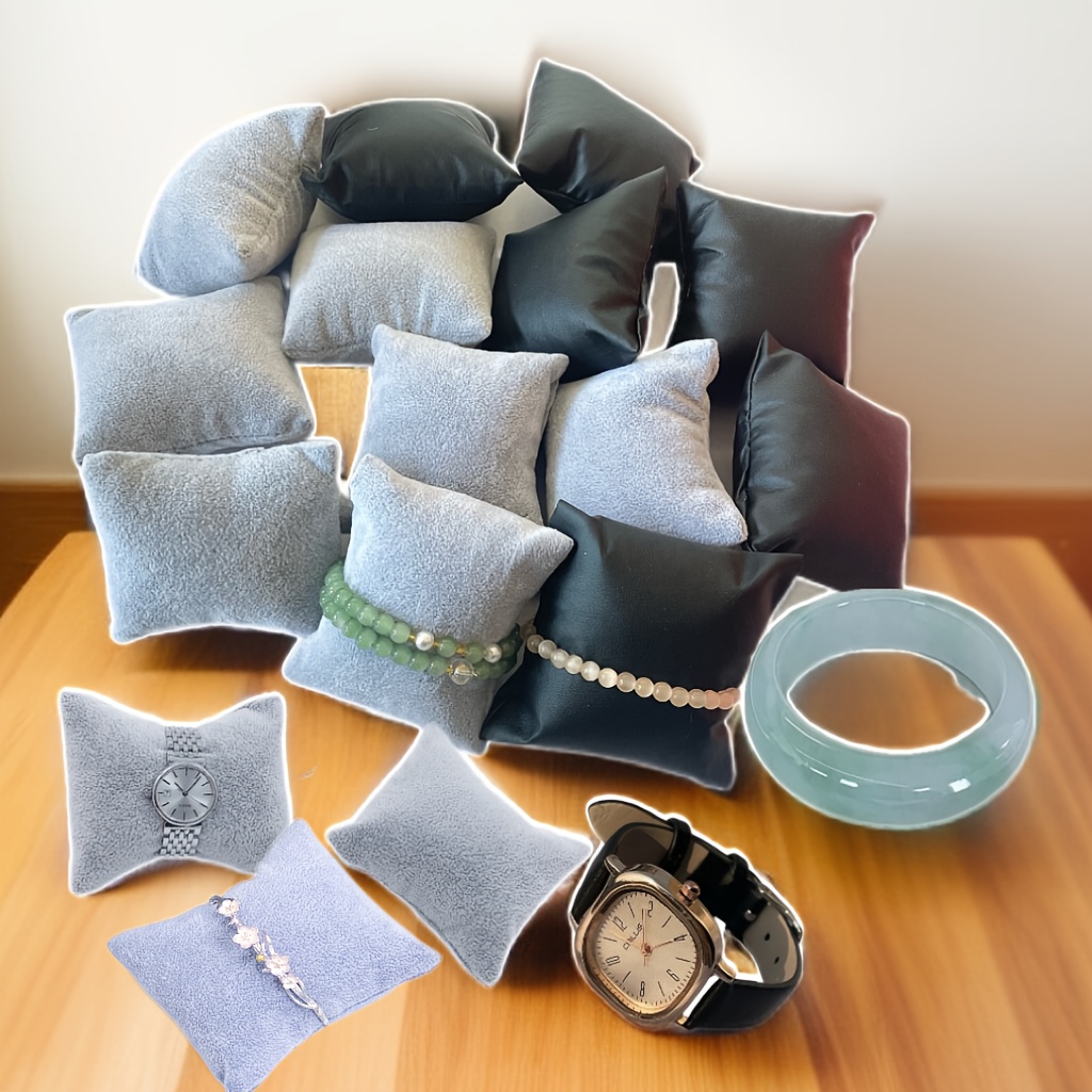 12 Pezzi Cuscini Velluto Per Gioielli - Espositori Orologi E Bracciali, Ideali Per Vetrine E Negozio - Foto 7