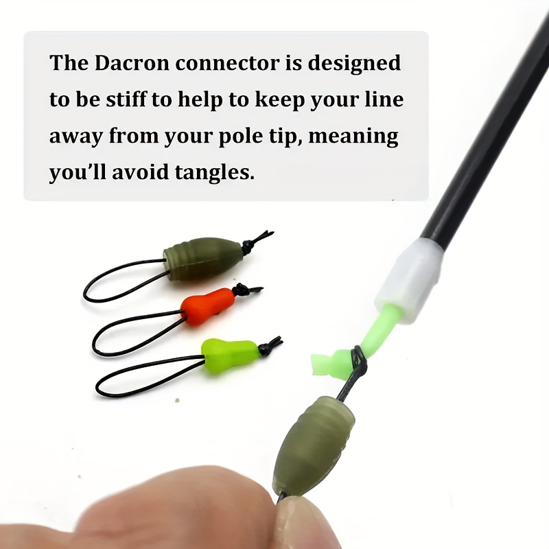 8pcs carp fishing accessories hand tied dacron pole elastic Temu