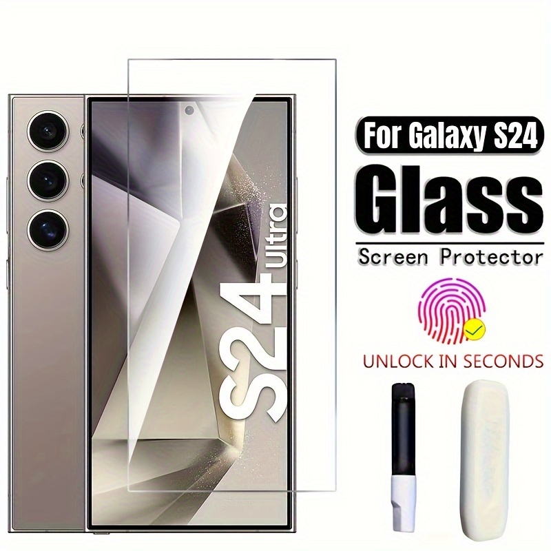 1-2Pcs UV Tempered Glass for Samsung Galaxy s24 S22 s23 S21