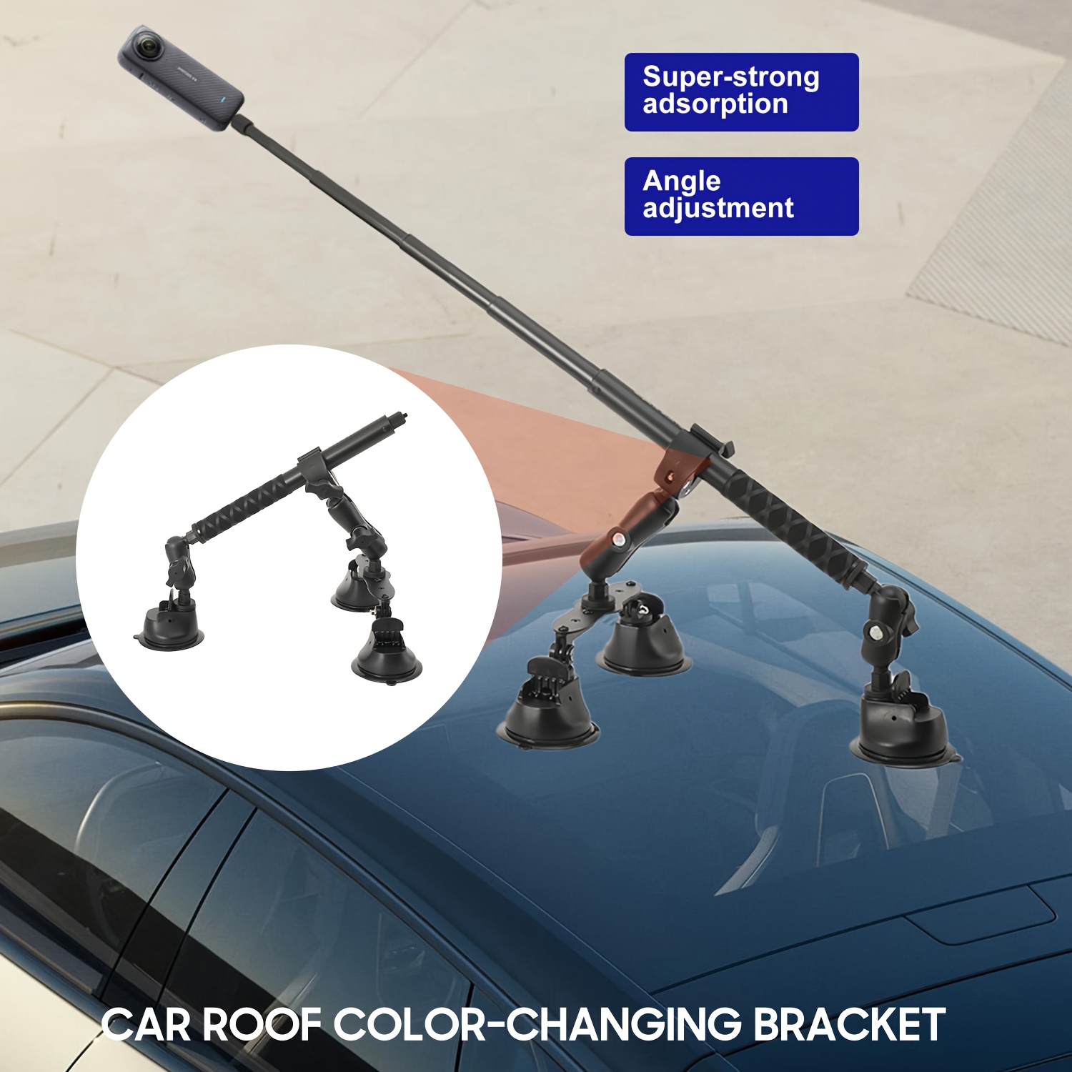 Image of Car Suction Holder Self-trigger Selfie Lever Selfie Suitable For Installing Sports Cameras