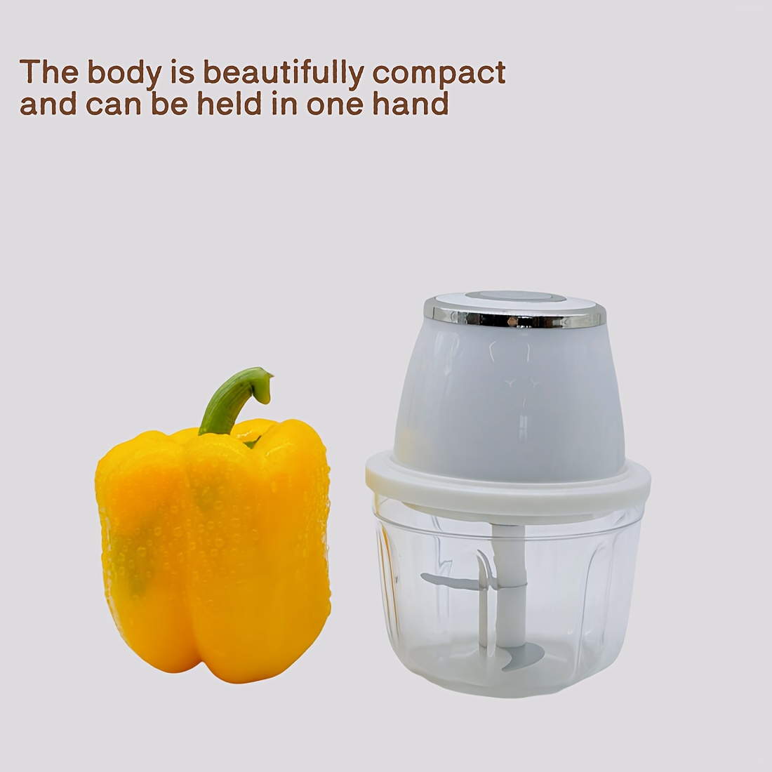 powerful 304 stainless steel portable electric food chopper processor 350ml mini usb wireless handheld garlic slicer for vegetables meat Product details 1