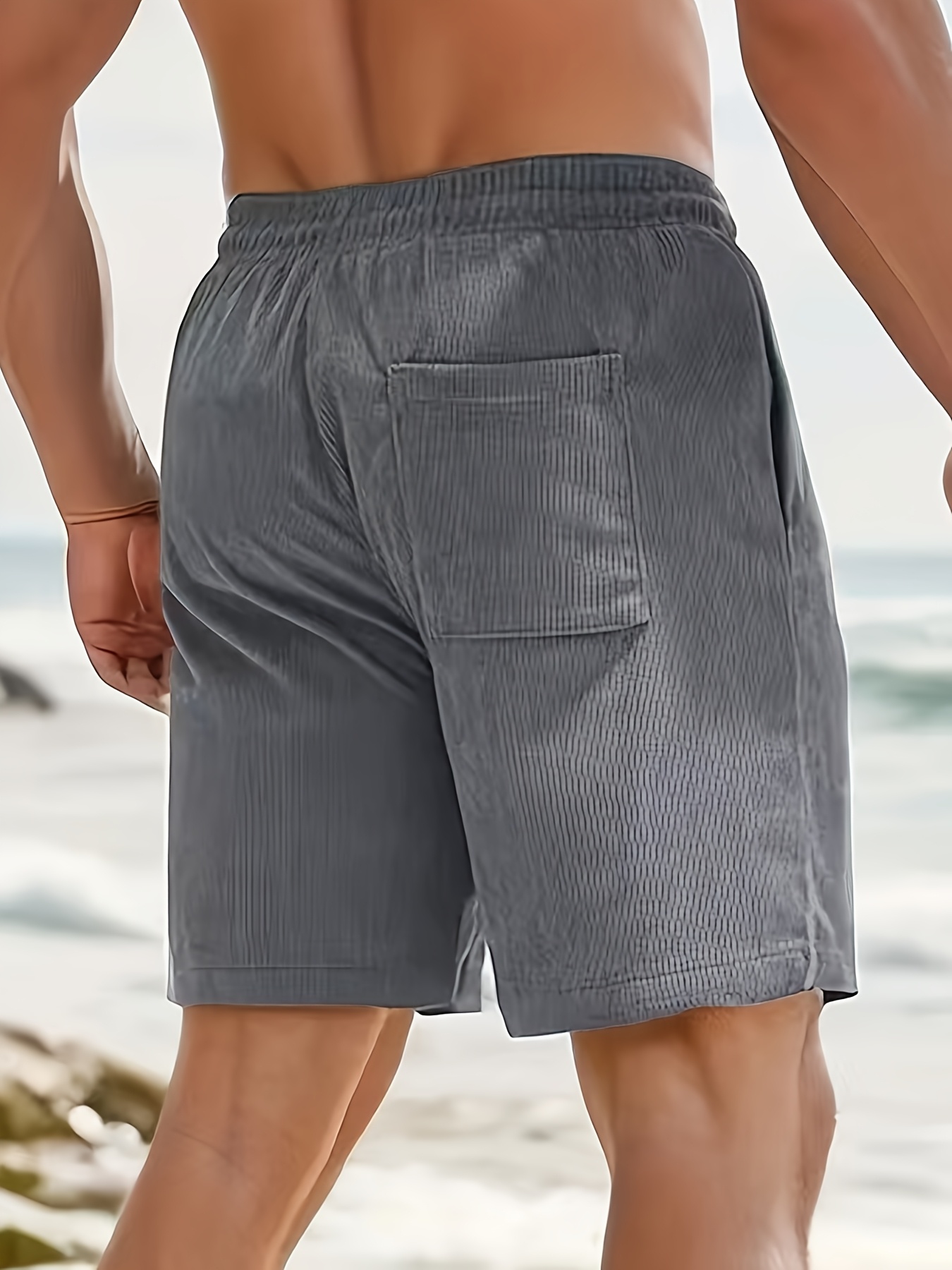 Men's Lightweight Summer Shorts - Non-Stretch Casual Athletic Pants for Running, Gym, Everyday - Easy-Care (Hand Wash/Dry Clean) - Ideal for Warm Weather - Minimalist Formal Casual Outfits, Workout Shorts