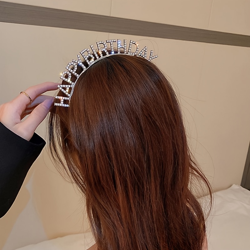 

Elegant Headband - Sparkling Tiara For New Year's Eve & Birthday Parties, Women' Hair Accessory