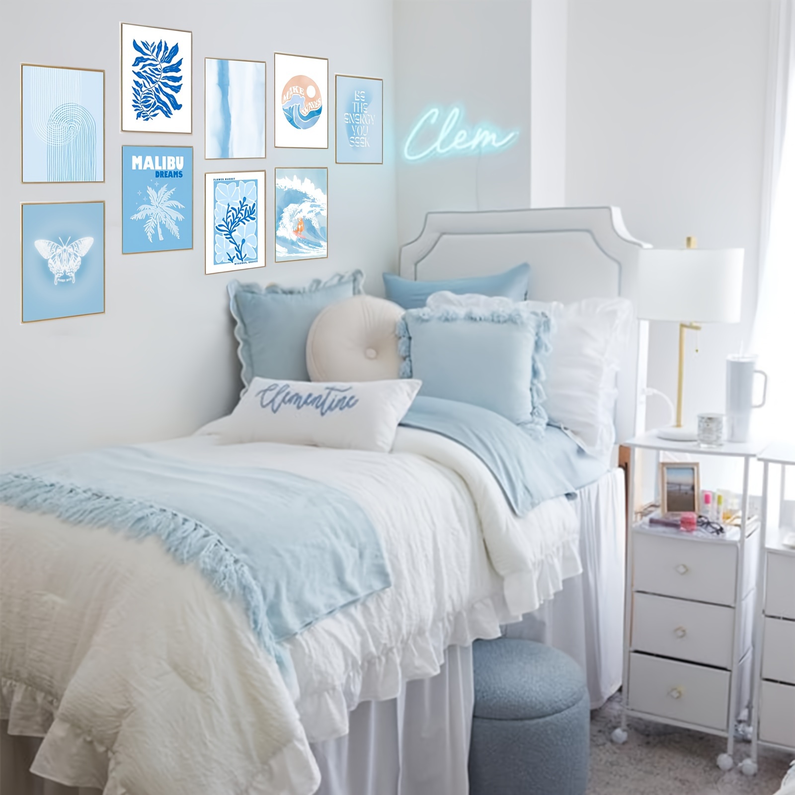 posters prints pictures beachy trendy boho blue Temu Austria