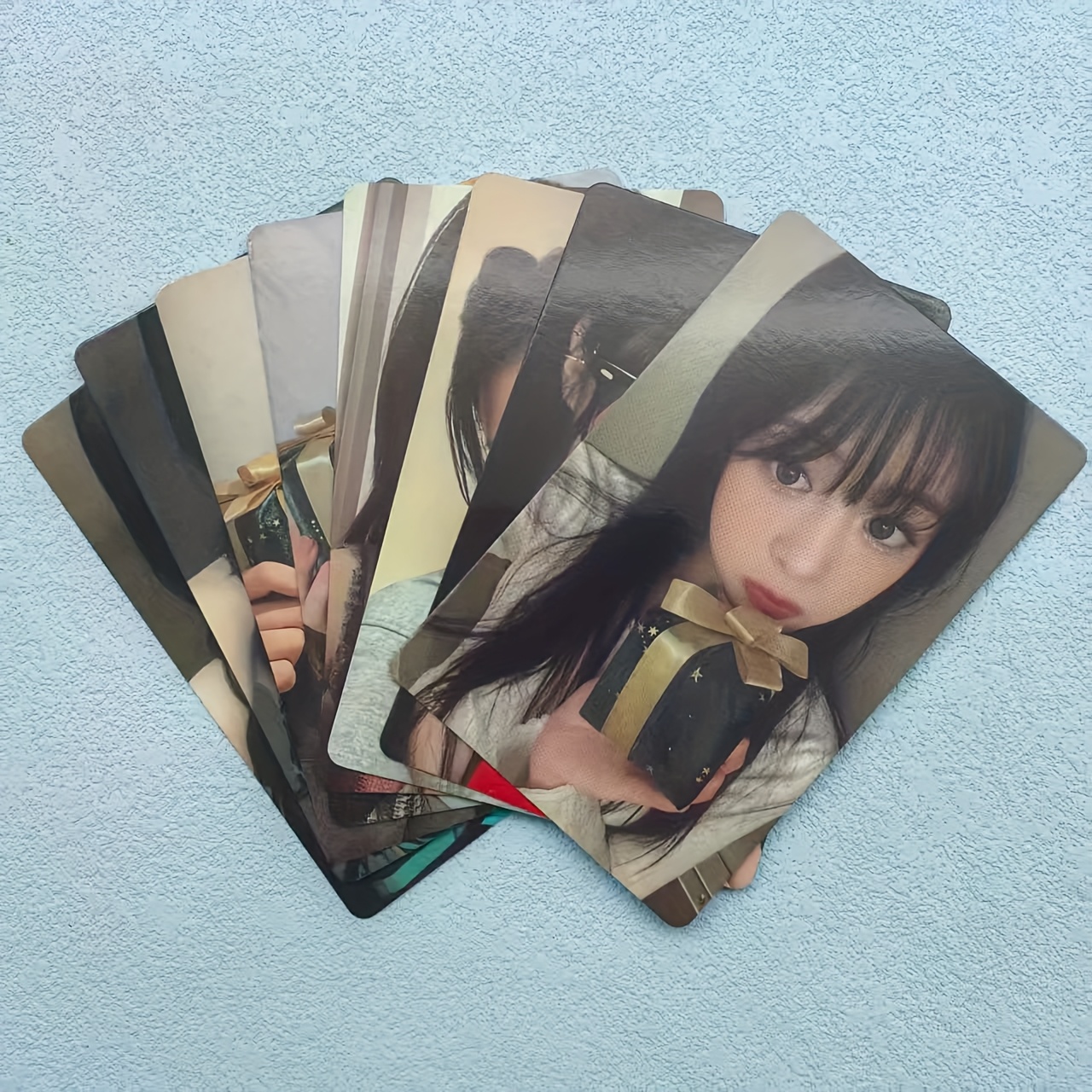 TEMU 8pcs Treasure Strange Gift Style Postcard Small Card Ab Hyun Same Style Peripheral Small Card Cute Sweet