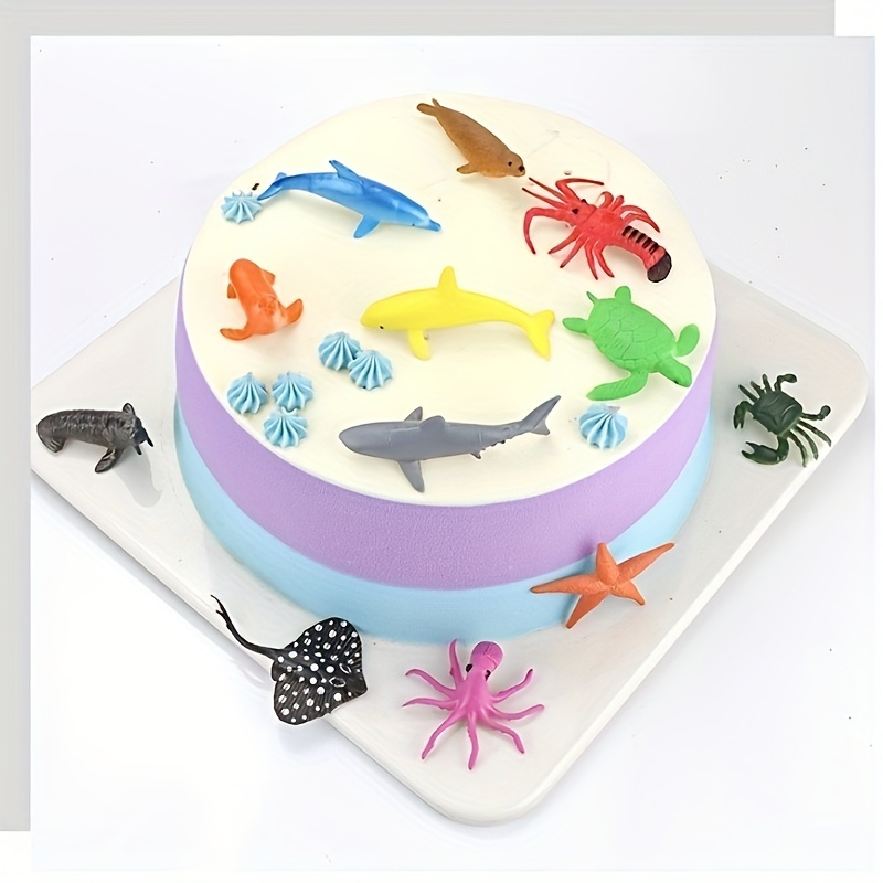 Set De 32 Figuras De Animales Marinos Realistas – Plástico ABS No Tóxico – Juguetes Educativos Para Niños De 3+ Años – Ideal Para Decoración De Tartas, Fiestas Y Aprendizaje STEM