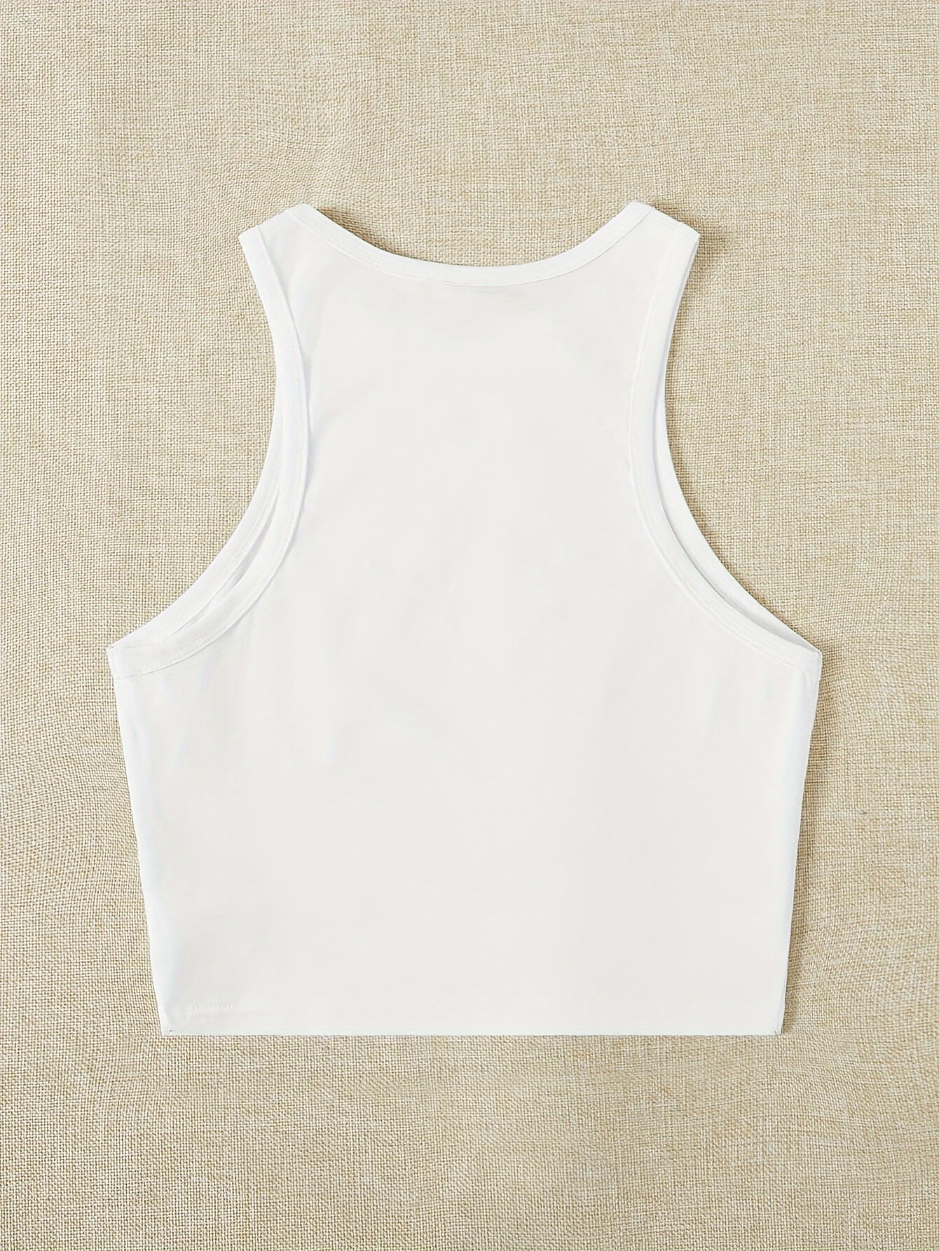 Women's Elegant Cropped Graphic Tank Top - Cherry Print Semi-Sheer Stretchy, Round Neck Sleeveless Shirt, Machine Washable All-Season Casual Top, Ladies Tank Tops, Playful Summer Wear