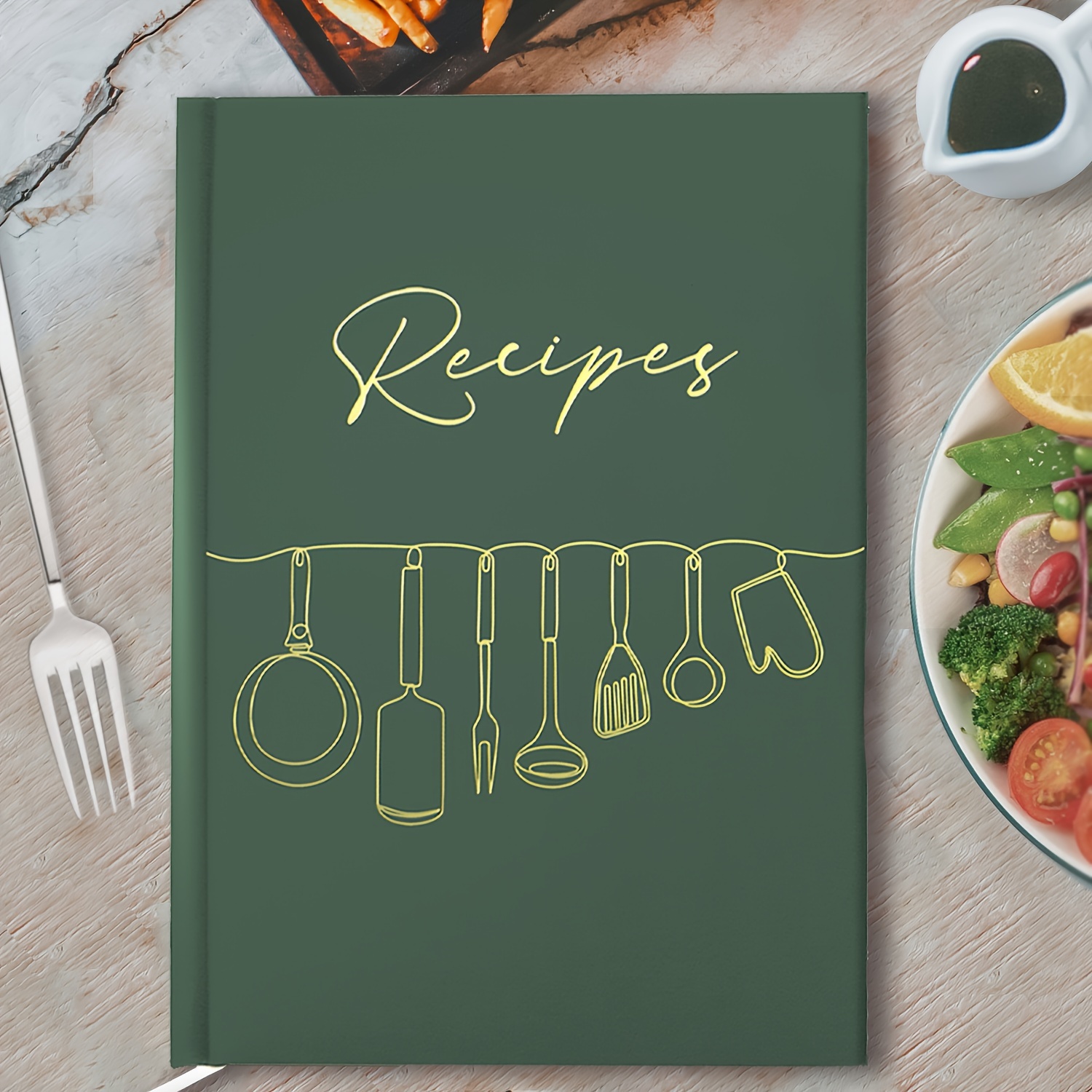 

Blank Recipe Journal: Write Your Own Recipes - Hardcover Notebook With Original Designs