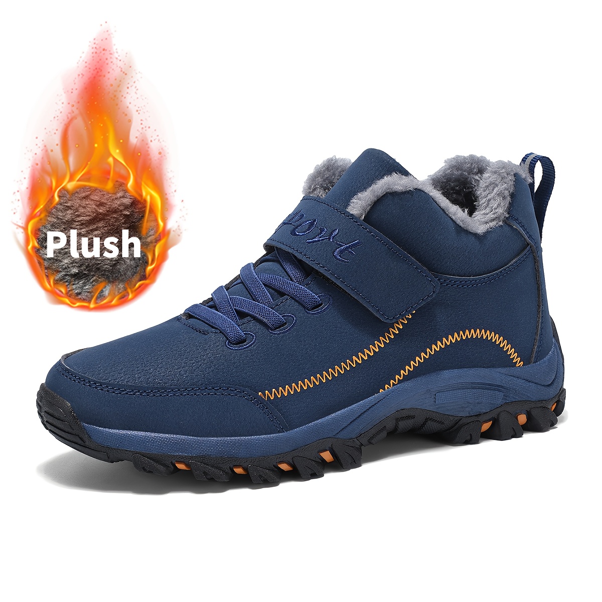 Volarpisada Men's & Women's Winter Thermal Snow Boots With Tape Closure, -slip Rubber Sole & Warm Short Ankle Boots Suitable For Hiking, Outdoor, Daily Use - Unisex For S & Sizes (winter/autumn)