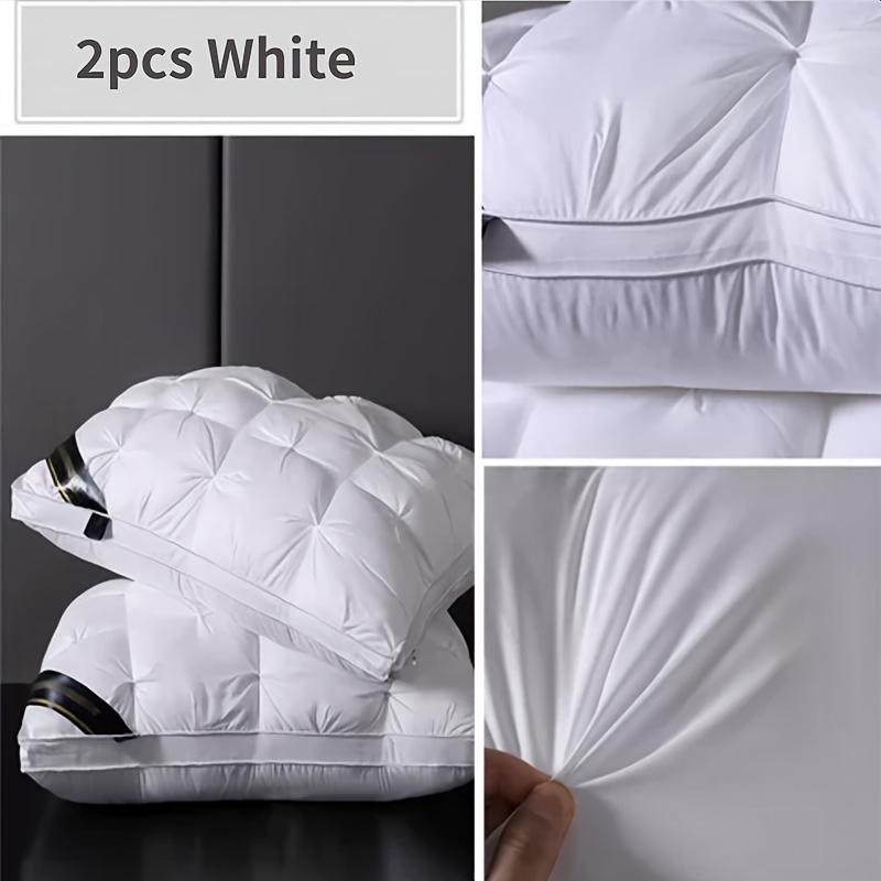 2 pack     pillows compressible flower   neck support soft polyester cover   only woven fabric 95  weight   firmness for side back and stomach sleepers details 3