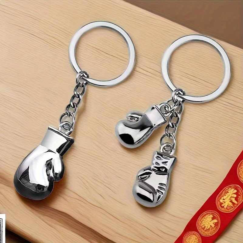 Portachiavi Guantoni Da Boxe - Lega Di Zinco, Design Sportivo, Regalo