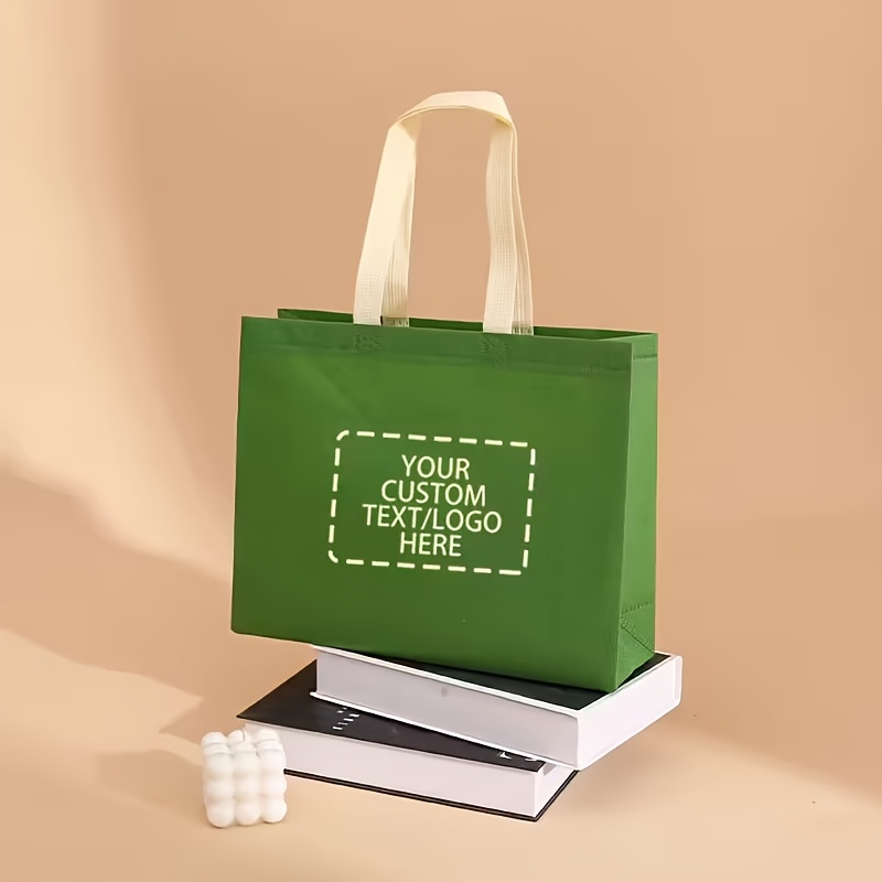 50 Customizable Non-Woven Fabric Gift Bags, Large Capacity