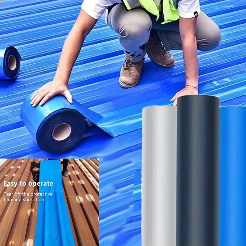 

Large Scale Roof Industrial Waterproof Tape, Metal Roof Waterproof Material, Suitable For Rust Prevention On Metal , Roofs, And Iron Sheets, To Prevent Water Leakage