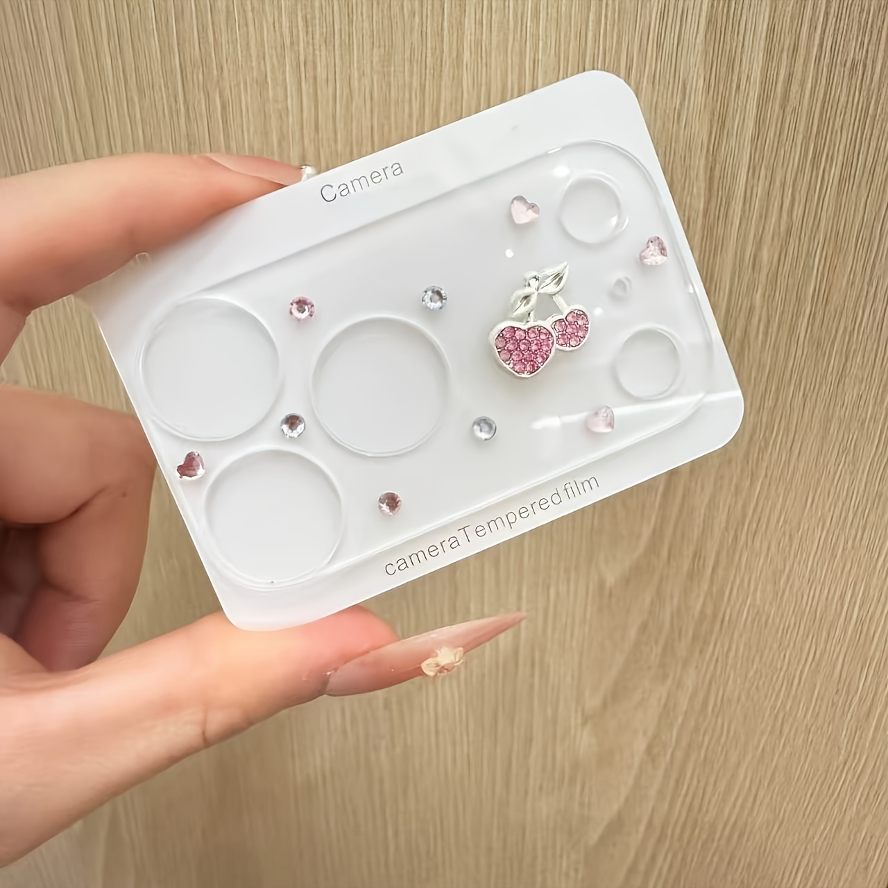 TEMU Cherry Lens Protector For Iphone 17 Pro Max/17 Pro, 18 Pro Max/18 Pro. 1pc Protection, Leaves No Residue, And Does Not Interfere With Phone Case