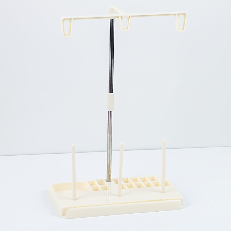 TEMU Household Thread Stand For Serger, Sewing Machine Thread Holder, Large Cone Thread Rack, 3 Spool Thread Stand, Overlock Machine Thread Hanger,