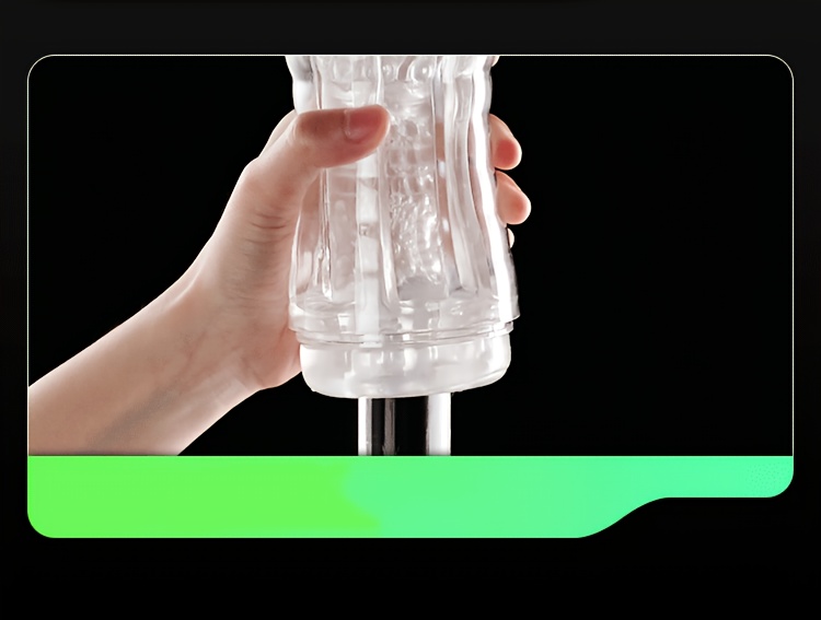 Rainbow Masturbator Cup—1 Transparent Internal Male Masturbation Cup, Ultra-soft Adult Sex Toy, 3D Internal Structure, Realistic Vaginal Design for an Ultimate Masturbation Experience