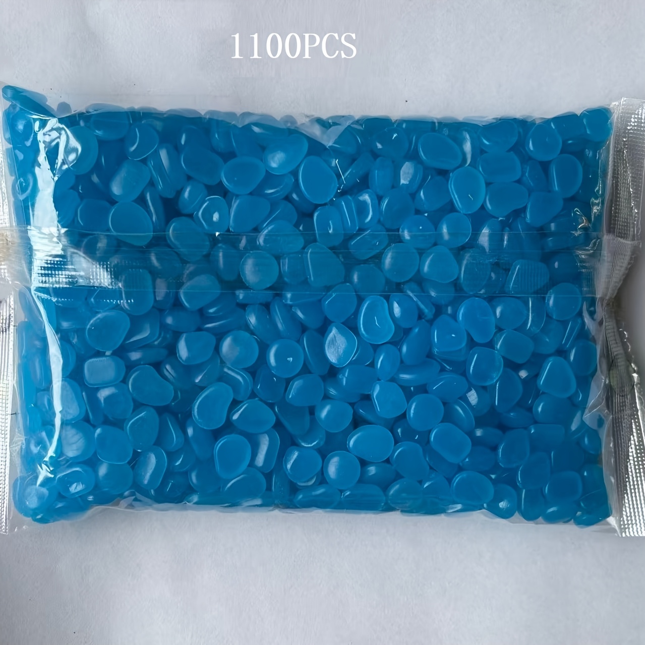TEMU 520/1100pcs (0.31-0.39in) Glowing Stone Rocks - Luminous Decorative Pebbles With Long-lasting Glow For Indoor And Outdoor Spaces - Perfect For
