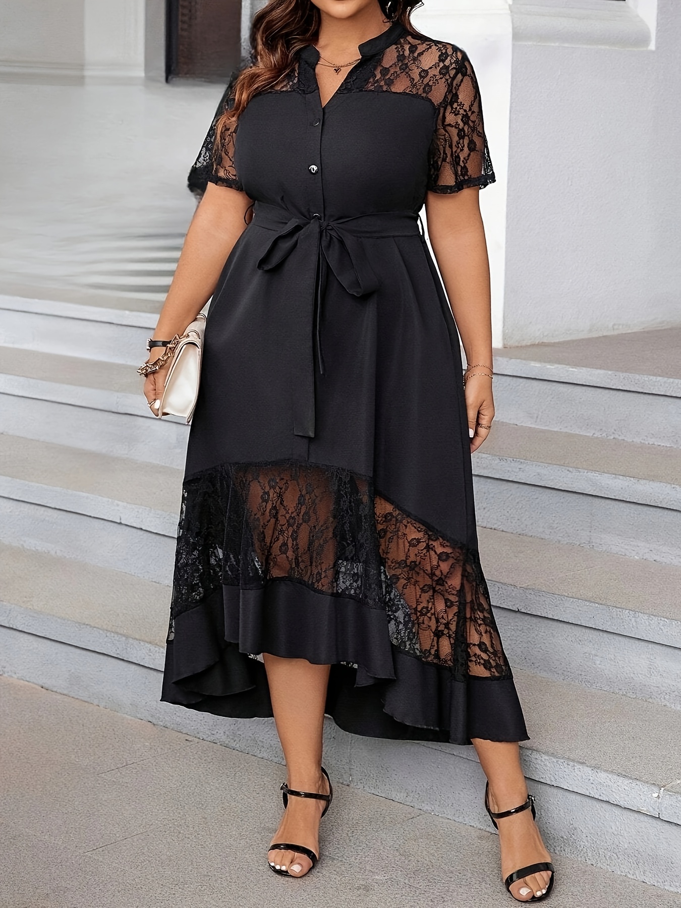 chinese dress ladies Lovely Plus Size Dress | Harlow Lace Dress main image 1