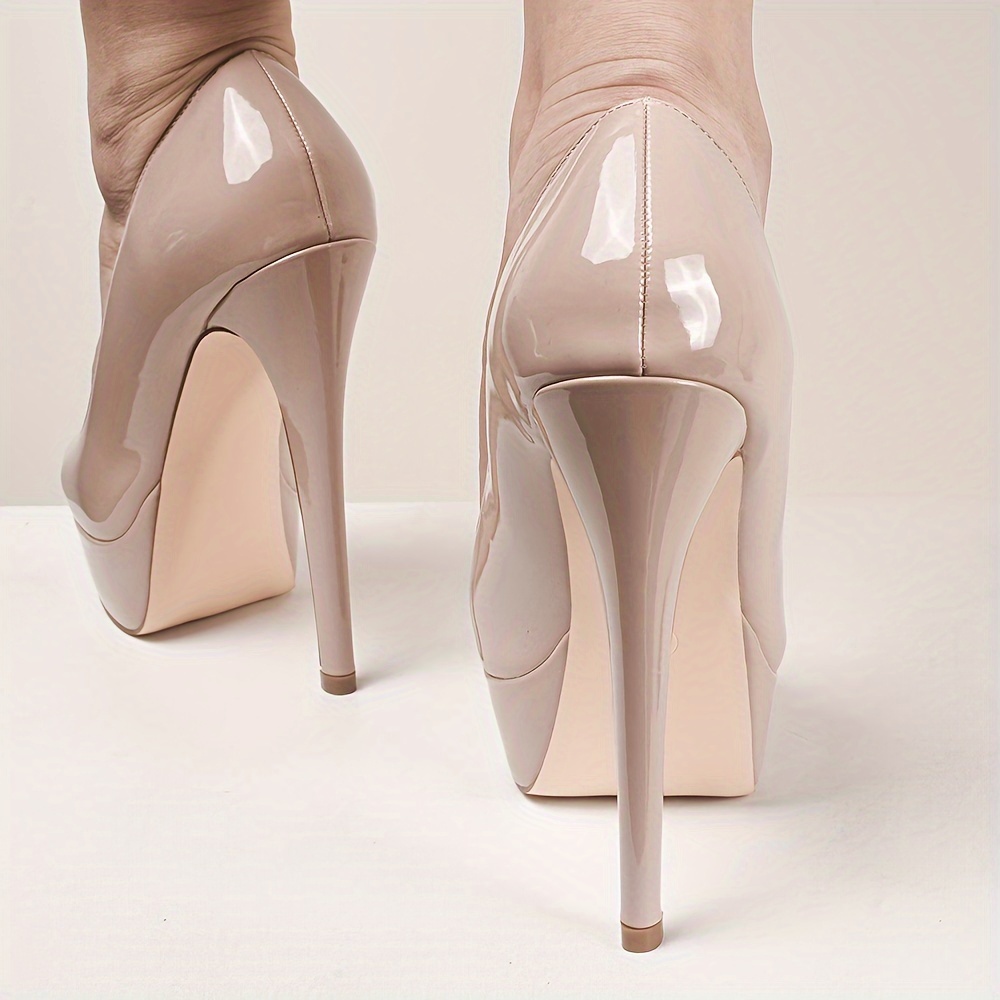 Tacones Altos Negros Con Punta Cerrada Terciopelo Tacones Altos Con
