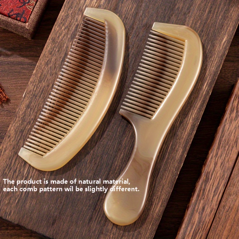 

2- Classical Horn Comb, Massage , -static, Suitable Types, Tooth, Plastic , Abs , Styling