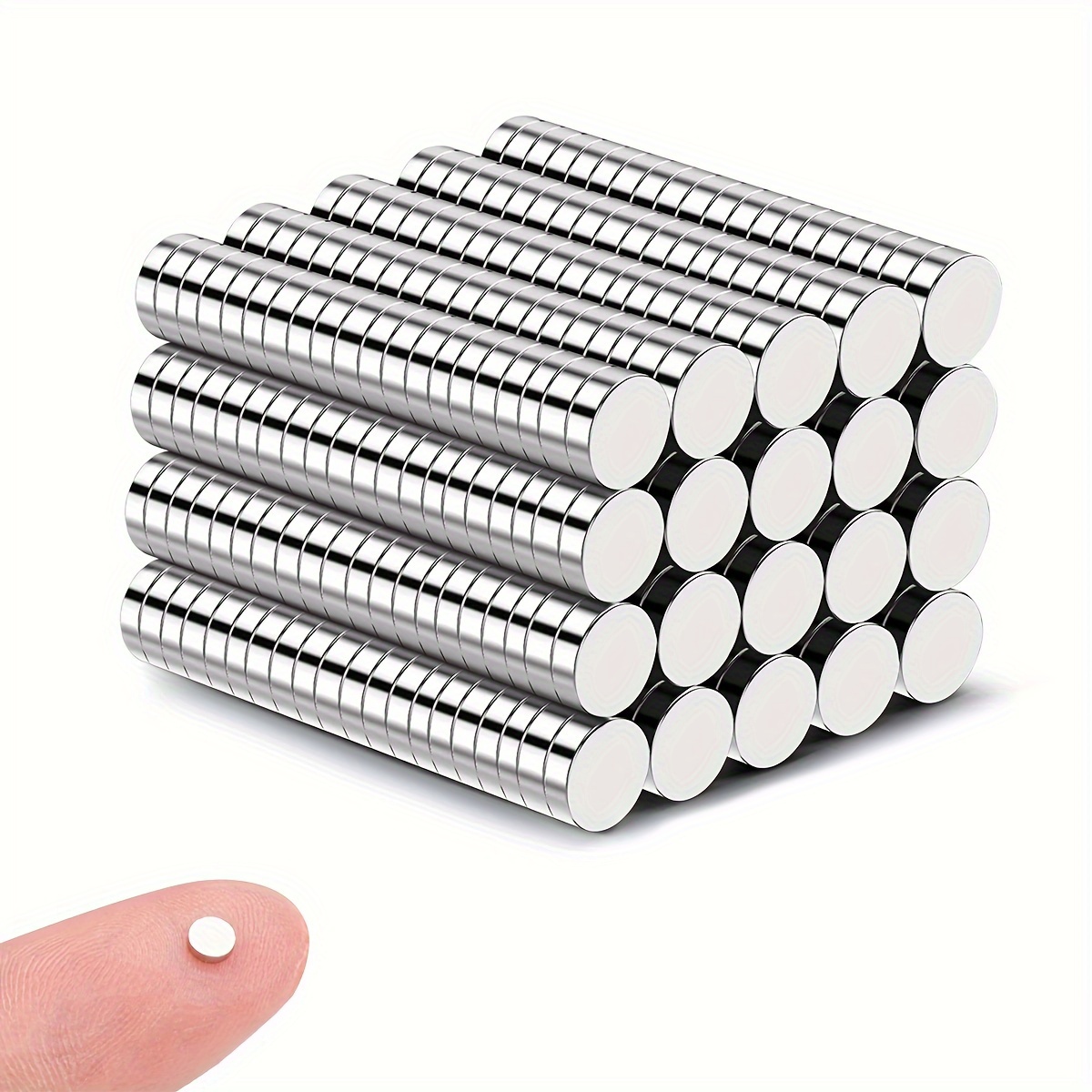 

1000pcs Neodymium Round Magnets - Strong Metal Magnet For Postcards, Stickers & Crafts, No Electricity Needed