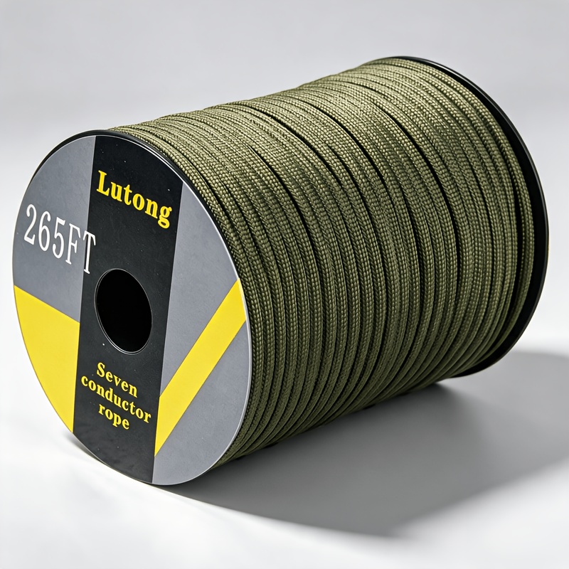 265ft 4mm 7--purpose Nylon Rope For Home Drying Diy Decoration Outdoor Camping Tent Setup Cargo Tying High Stability Wear-resistant And Durable