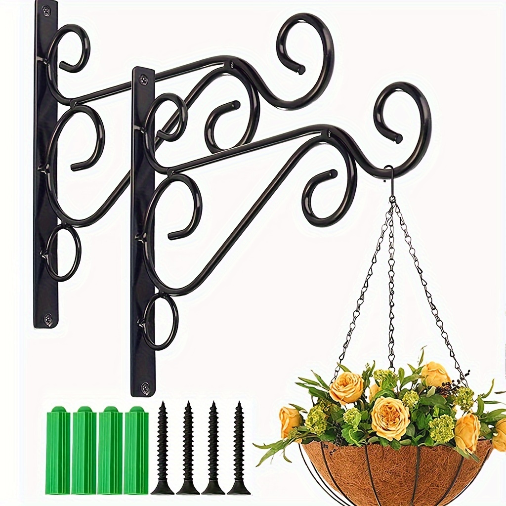 Multifunction Metal Hanging Hooks Balcony Plant Hook Flower - Temu