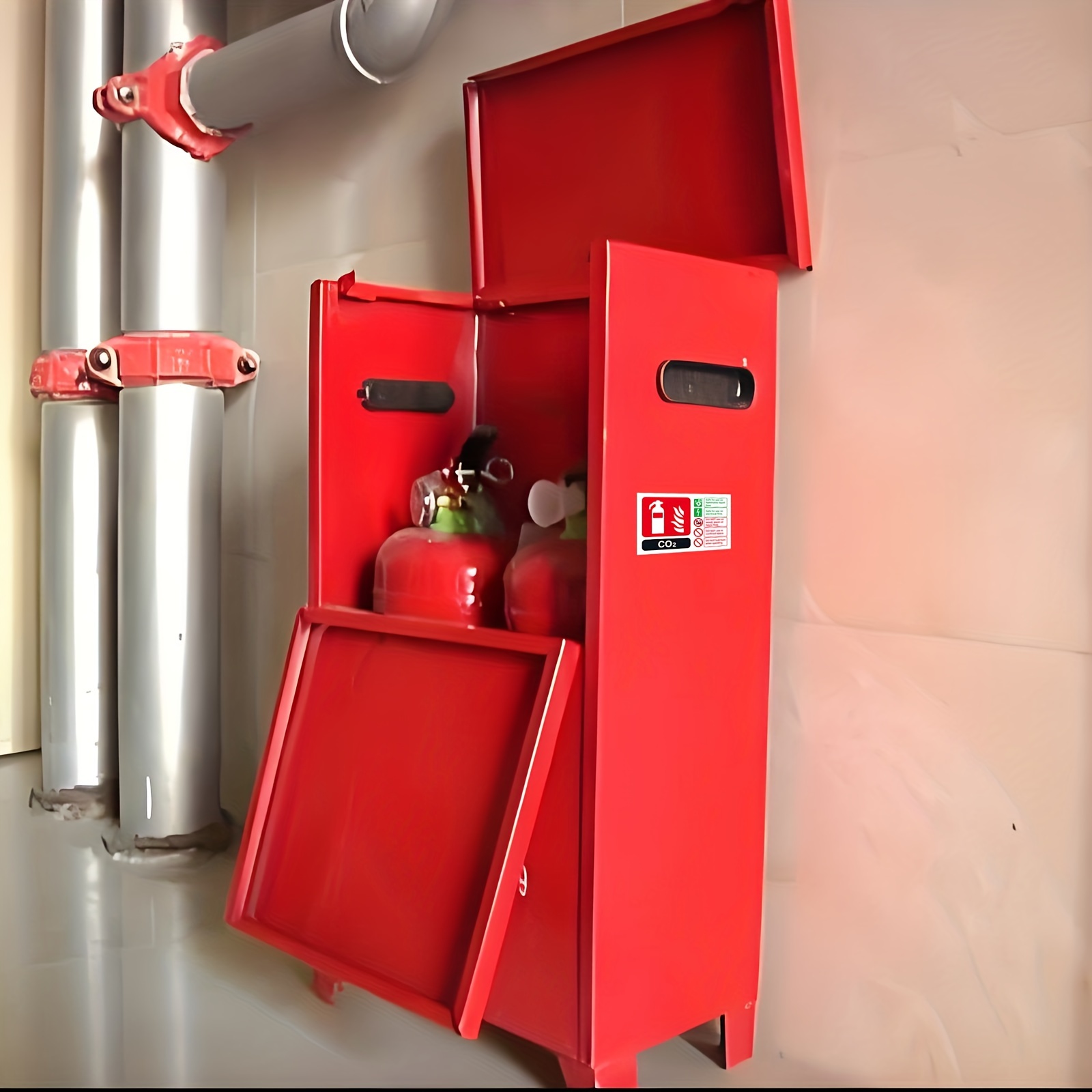 Co2 Fire Extinguisher Instructional Sign Stickers Durable Temu Mauritius