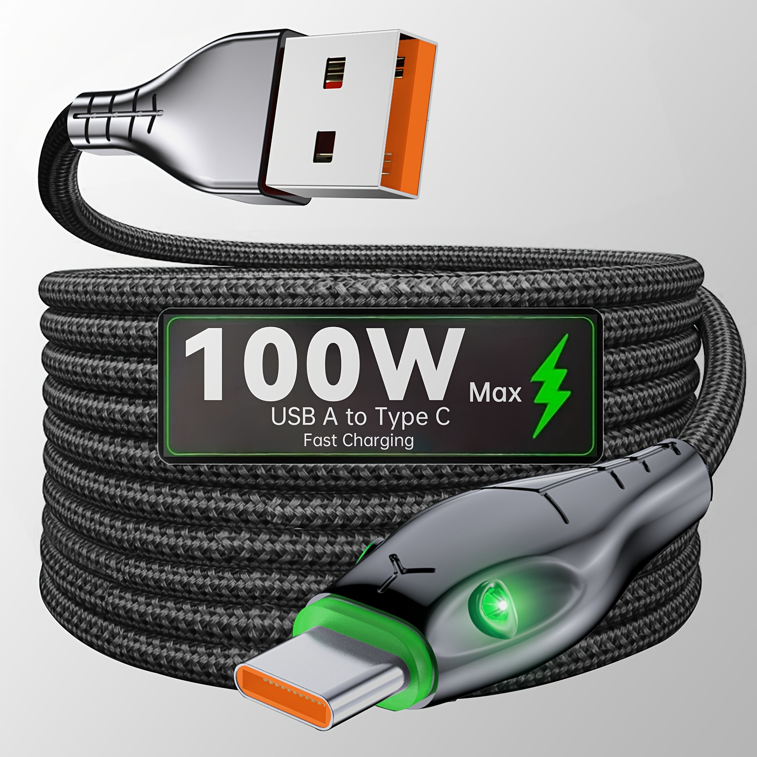 Snake-shaped Usb-c Cable, 100w Fast Charging Cable,fast Charging For Iphone 16-, For S25/s24/s23 Ultra And Other Devices