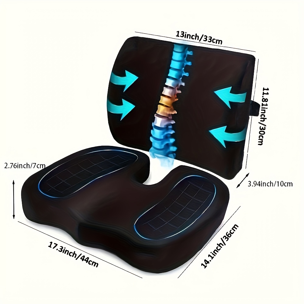 seat cushion set combination memory office chair lumbar support car backrest beauty hip pad Product details 1