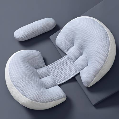 maternity pillow for side sleepers u shaped design with soft polyester fiber support for belly back pregnancy postpartum ergonomic maternity cushion sleep aid breathable fabric pillow