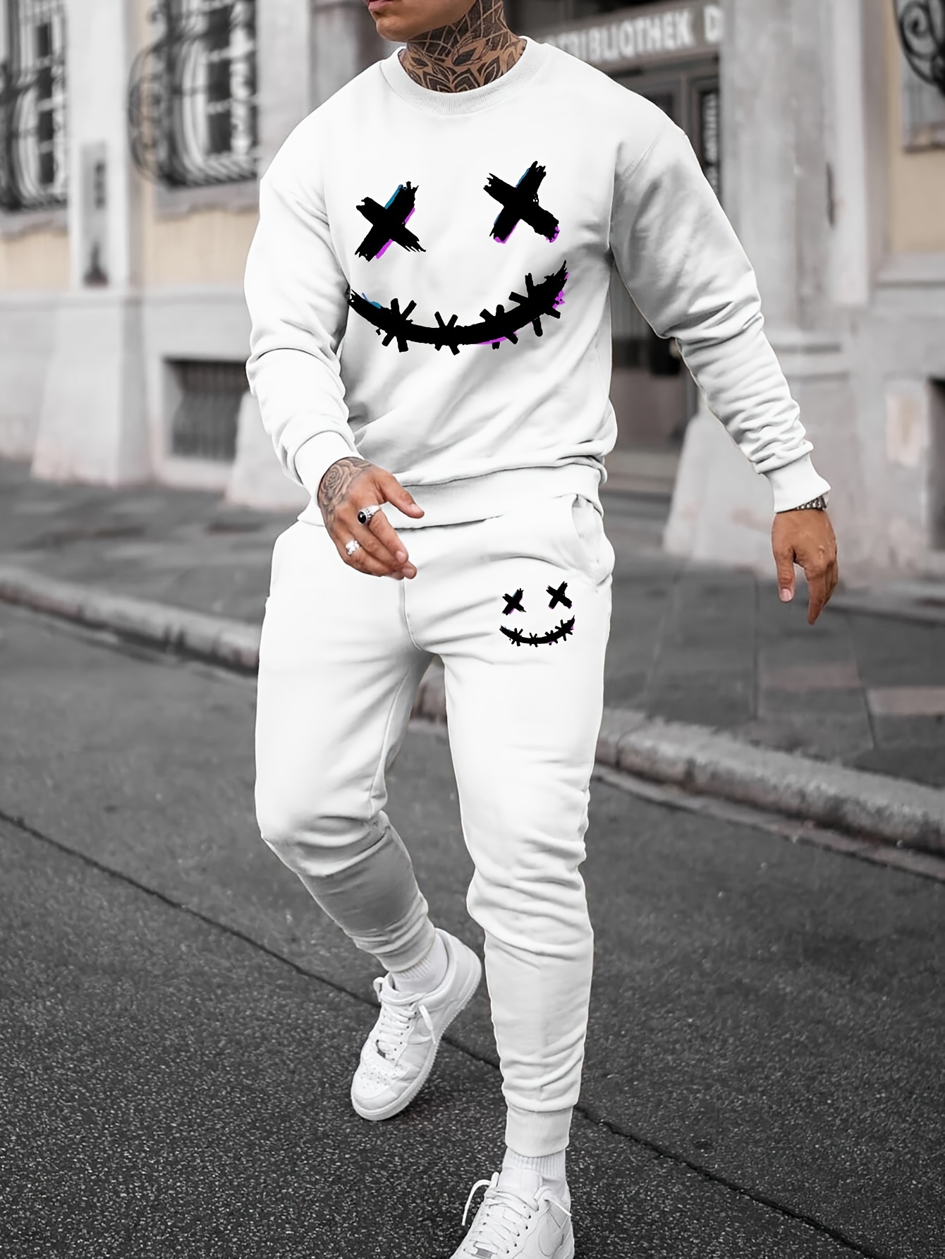 Sweatshirt Conjunto Jogger Hombre Conjunto Sudadera Pantalones