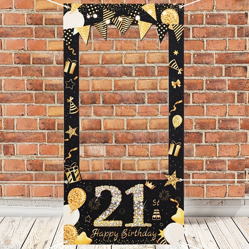 21. Geburtstagskuchen-Topper Glitzernd Grün/Gold – Personalisierbar Mit Sternen, Perfekt Für Jede Party!
