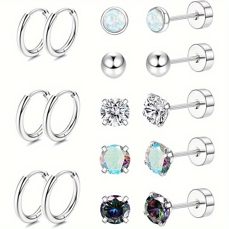 

16pcs & Steel Set Zirconia - For Parties & ,