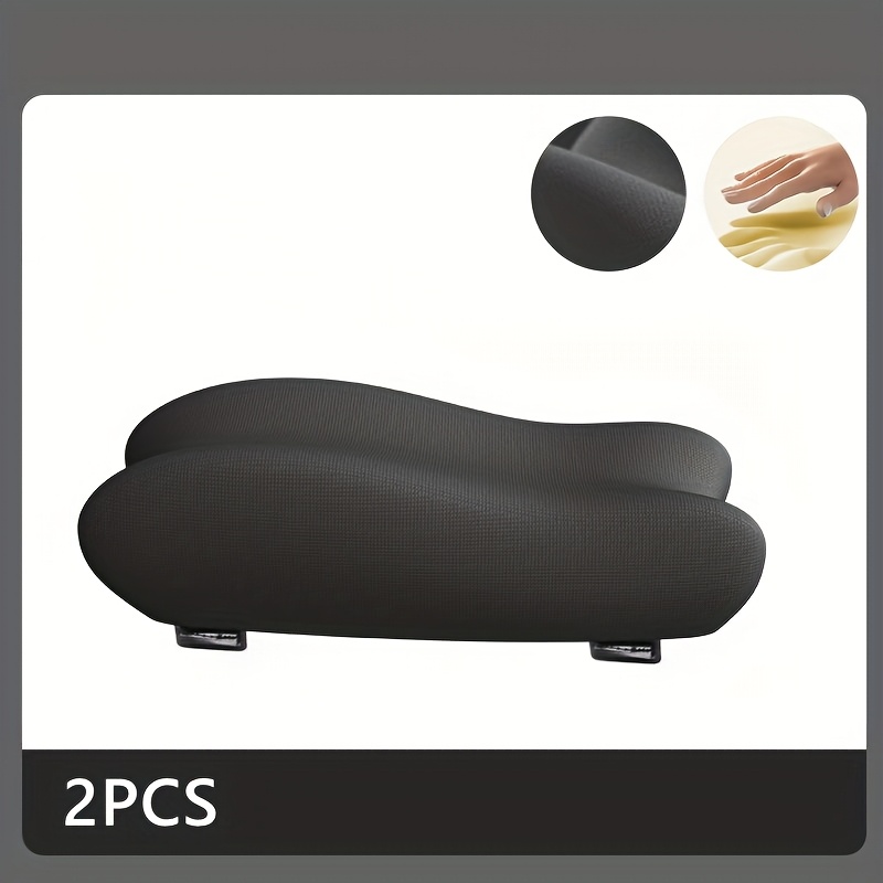 TEMU Juego de 2 cojines de fibra para reposabrazos de silla, almohadillas elevadoras para lados de para estar , almohadillas para reposabrazos de