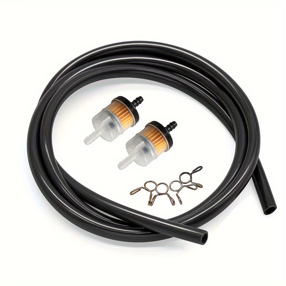 12 Filtri Benzina Universali - Per Moto, Tagliaerba E Auto (6-8mm) - Compatibile Con John Deere, Kawasaki, Briggs