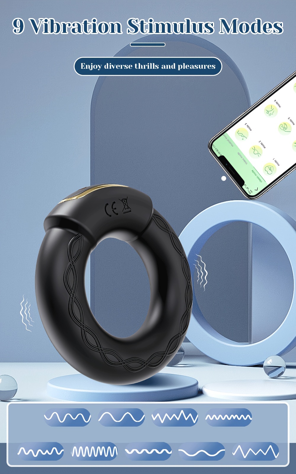 vibrating rooster ring 9 vibrations ring