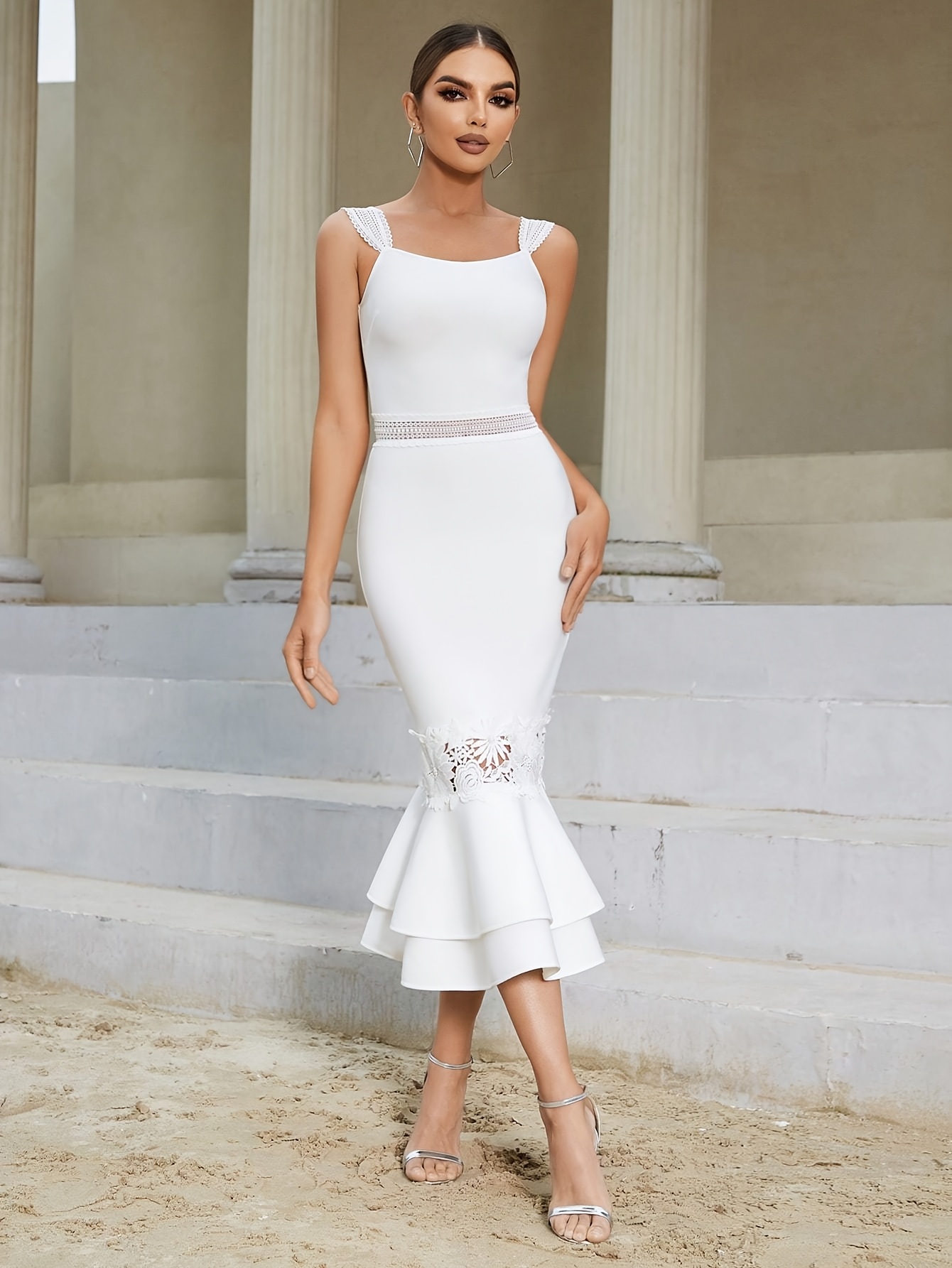 sachin and babi light blue dress Drop Waist Corset Dress Pattern main image 1