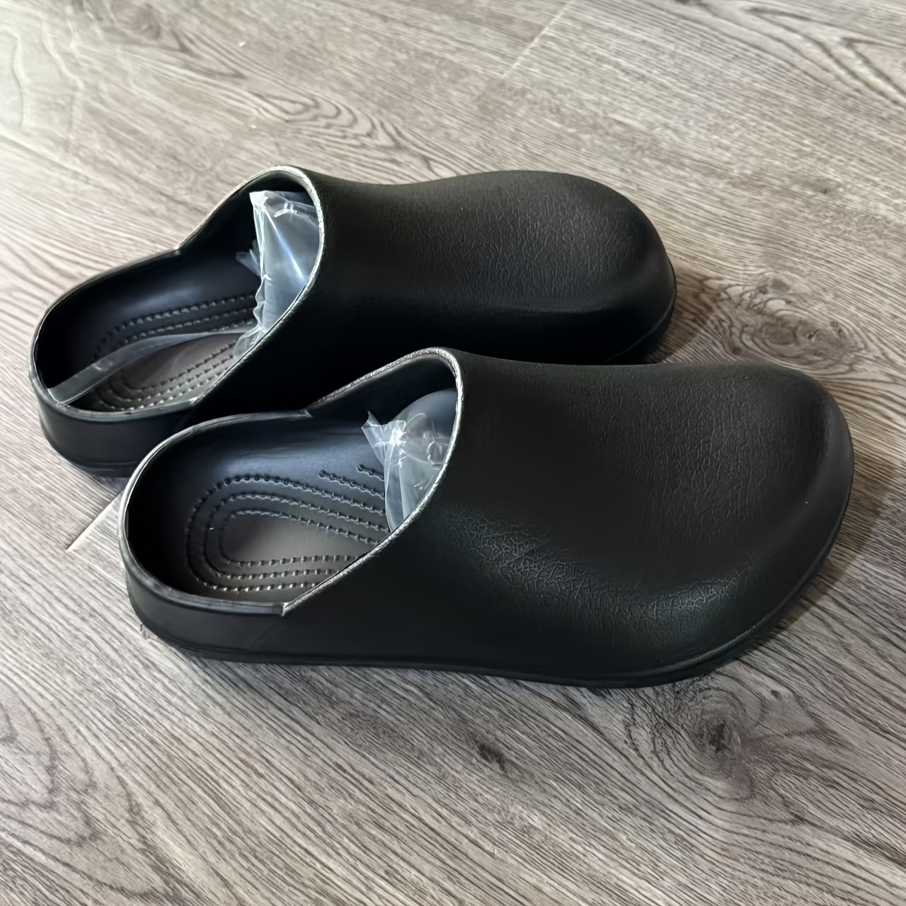 women's black eva platform mules casual thick sole slip Temu