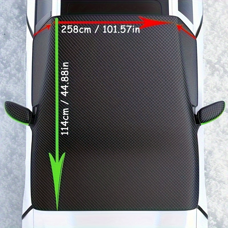 Magnetische Auto-Windschutzscheibenabdeckungen für V-W Touran 2011-2015,  Sonnenschutzfolie Auto Frost Abdeckung Frontscheibe-Abdeckplane,148×116cm