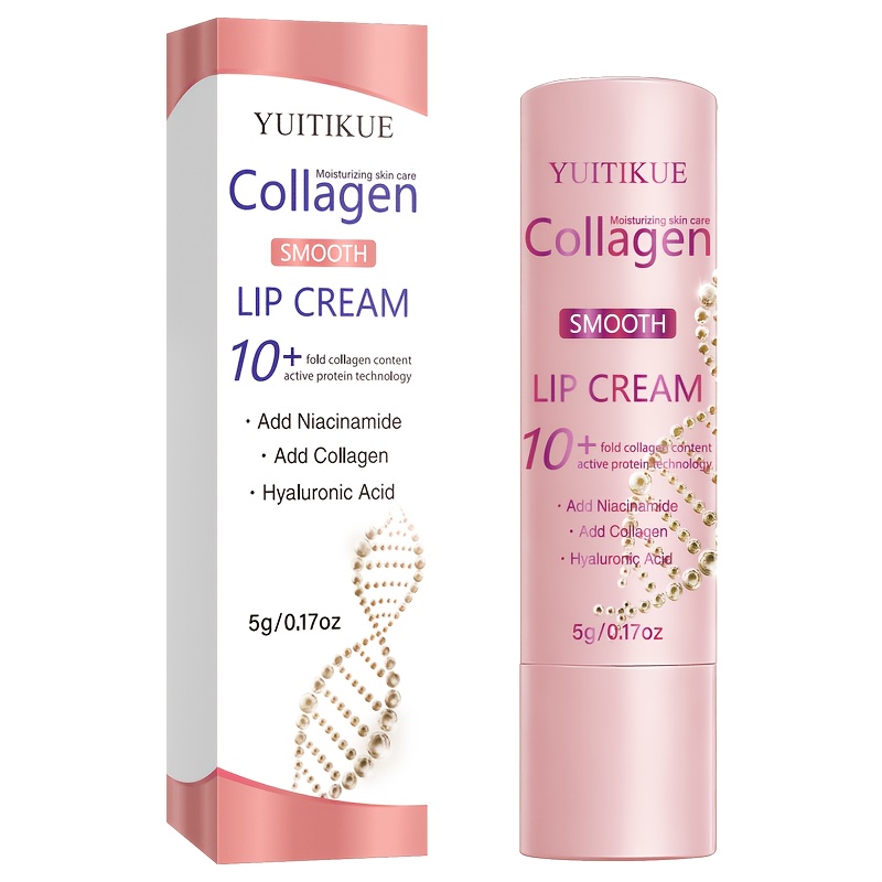 Image of Collagen Lip Balm - Makes Lips Plump And Smooth, Suitable For All Lip Types. Provides 24-hour Long-lasting Moisture And Brightens The Lips. An For Daily Lip Care